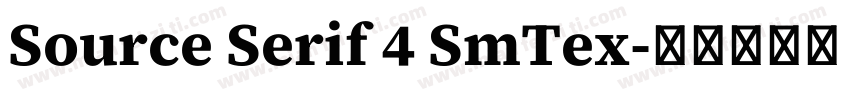 Source Serif 4 SmTex字体转换